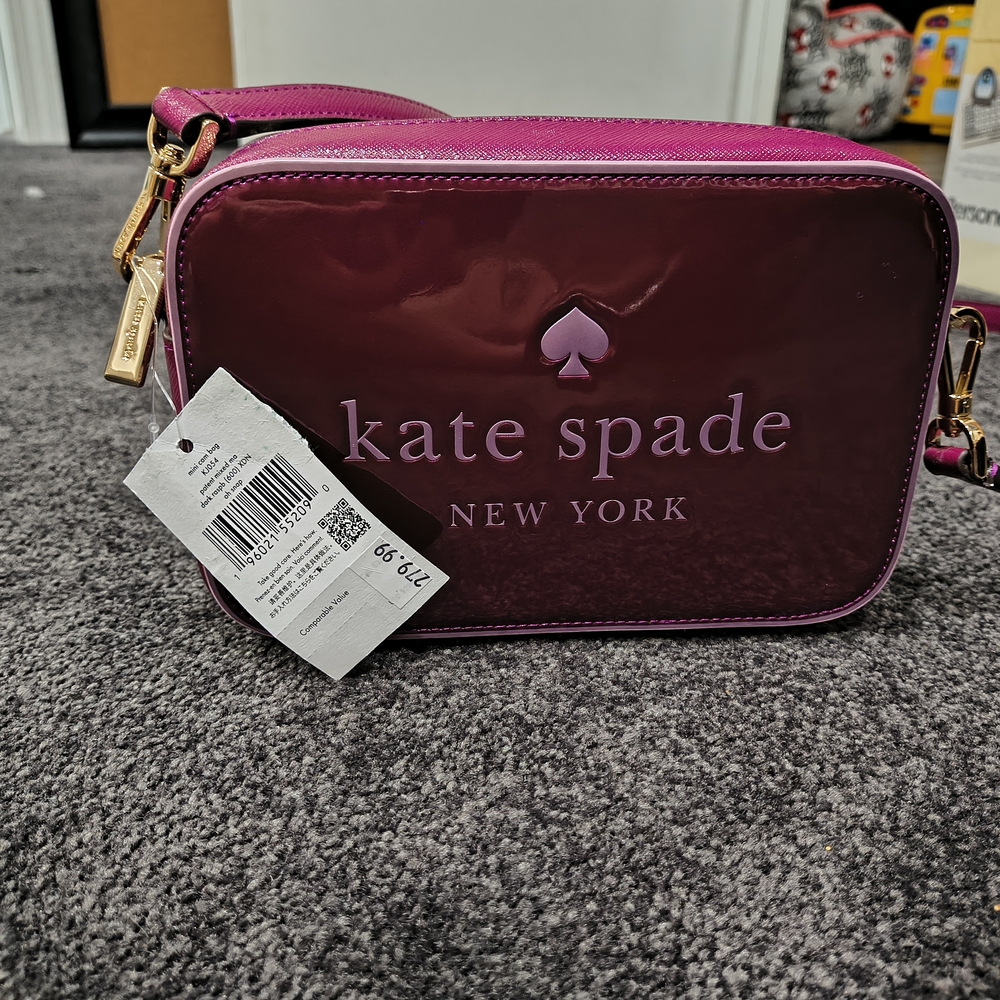 NWT Kate Spade Magenta Crossbody Bag